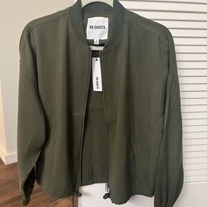 BB Dakota Women's Green Bomber Jacket
